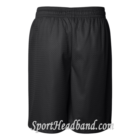 Black Sports Shorts back view